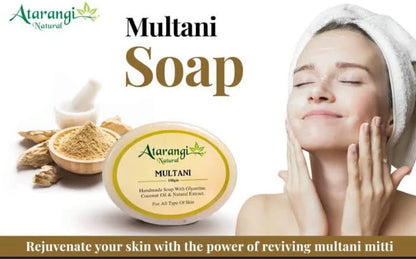 Pimple Free Glow:- Multani Mitti Soap (Buy 2 Get 2 Free)