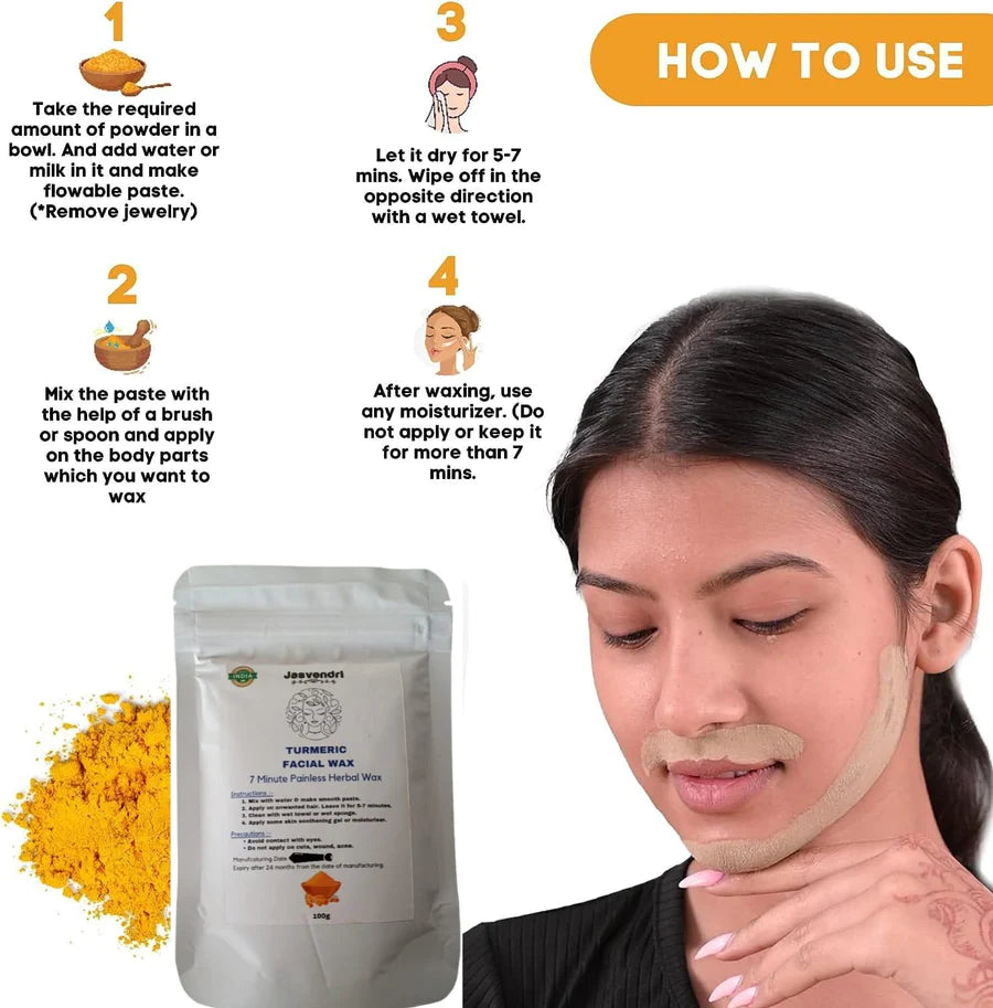 🔥HOT SALE - 50% OFF🔥Turmeric Facial Wax - 5 Minute