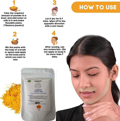 🔥HOT SALE🔥 (Buy 1 Get 1 Free)Turmeric Facial Wax - 5 Minute