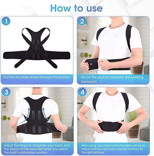 Back Support Belt for Posture Correction and Pain Relief (Men and Women)