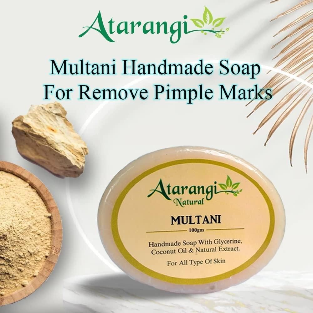 Pimple Free Glow:- Multani Mitti Soap (Buy 2 Get 2 Free)