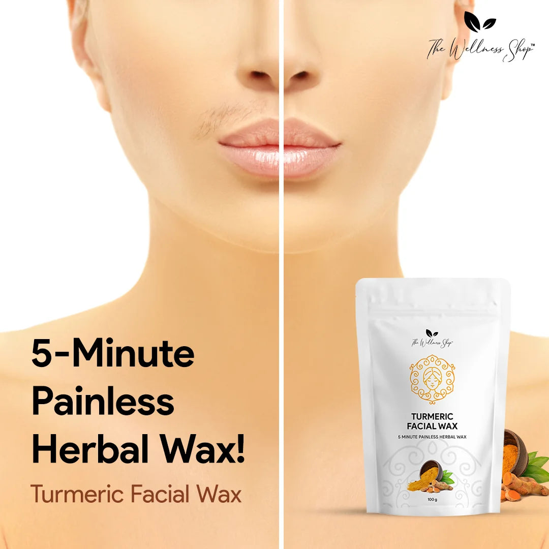 🔥HOT SALE🔥 (Buy 1 Get 1 Free)Turmeric Facial Wax - 5 Minute