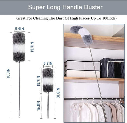 DusterPro™ Microfiber 100 Inch Extendable Fan Cleaning Duster Pro